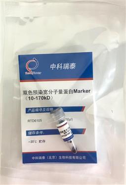 双色预染宽分子量蛋白Marker（10-170KD）