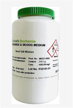 MS干粉培养基不含维生素 Duchefa